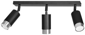 Σποτ Φωτιστικό Οροφής 3xGu10 Ατσάλι HIRO Made in Poland Emibig-964/3-Μαύρο 964/3
