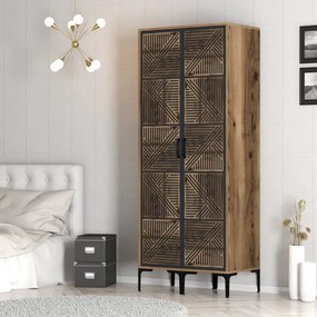 Stewehome Ντουλάπα με δύο πόρτες (PP) 80x47x210 cm