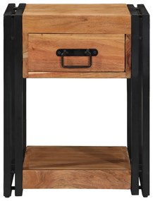 vidaXL Νυκτερινό 40x40x50 εκ Μασίφ ξύλο ακακίας