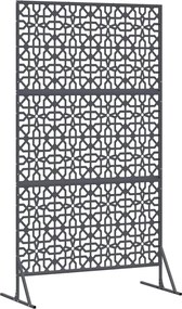 vidaXL Οθόνη Ιδιωτικότητας 100 x 50 x 180 εκ. Ατσάλι Ανθρακί