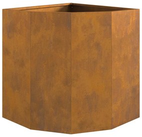 vidaXL Γωνιακό Ροδόδεντρο Σκ rusty 45 x 45 x 50 εκ