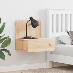 vidaXL Τοίχου Κομοδίνο με συρτάρι Επιτοίχιο 2 pcs Καφέ 44 x 32.5 x 40 εκ.
