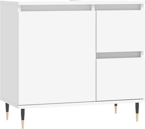 vidaXL Ντουλάπι Μπάνιου Λευκό 65 x 33 x 60 εκ. από Επεξεργασμένο Ξύλο