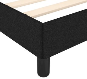 vidaXL Πλαίσιο Κρεβατιού χωρίς στρώμα Μαύρο 120x190 εκ. Υφασμάτινο