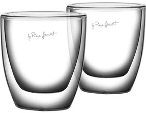 Lamart Σετ 2 Ποτήρια Espresso Γυάλινα Με Διπλό Τοίχωμα 80ml Vaso Διάφανα LT9009