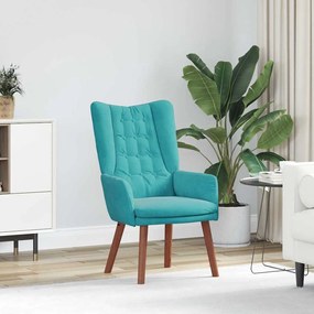 vidaXL Χαλαρωτική Πολυθρόνα Τιρκουάζ 63 x 67 x 94 εκ. Βελούδο