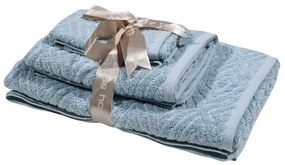 Πετσέτες Best 0664 (Σετ 3τμχ) Light Blue Das Home Σετ Πετσέτες 70x140cm 100% Cotton