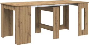 vidaXL Τραπέζι φαγητού Artisan Δρυς 180 x 85 x 75 εκ