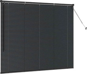 vidaXL Βενετσιάνικες Ρόδες Μαύρο 130 x 155 εκ Αλουμίνιο