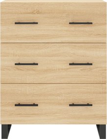 vidaXL Ντουλάπι Sonoma Δρυς 69,5 x 34 x 90 εκ. από Επεξεργασμένο Ξύλο