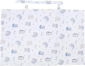 Κάλυμμα Θηλασμού (105x70) Dimcol Bear's Nest 03 White-Sky Blue