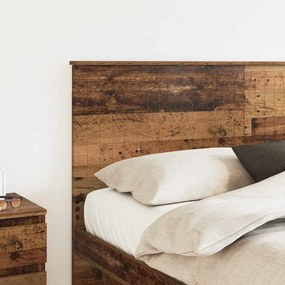 vidaXL Κεφαλάρι με κεφαλάρι Παλιό Ξύλο 160 cm Επεξεργασμένο ξύλο