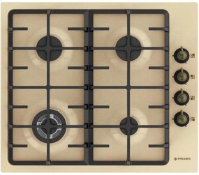 Pyramis 733071 Εστία Φυσικού Αερίου Αυτόνομη 59x51εκ Beige Metal