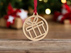 Intra απο ξύλο plywood 3mm-4mm πάχος – Χριστουγεννιάτικο στολίδι κουτί δώρου 40x40 cm INTRAVECTRY-MY545481