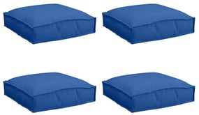 vidaXL Μαξιλάρι 4 pcs Βασιλικό Μπλε 40 x 40 x 8 εκ. Ύφασμα Όξφορντ