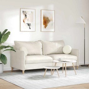 vidaXL Μαξιλάρια καθισμάτων 2 pcs Βελούδο Κρεμ Ø30 x 13 εκ