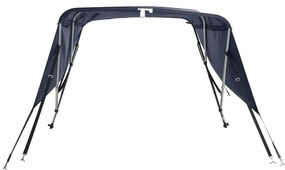 vidaXL Τέντα Σκάφους με 3 Αψίδες Τοιχώματα 183x(154-167)x137 εκ.