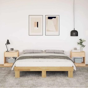 Πλαίσιο κρεβατιού χωρίς στρώμα 150x200 cm μασίφ ξύλο δρυς 851952