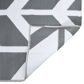 vidaXL Υπαίθριο Χαλί ARAKIL Γκρι Πολυπροπυλένιο 300 x 400 εκ
