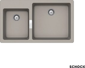 Schock Manhattan 30291 - Νεροχύτης Κουζίνας Γρανίτη 86x50 - Concrete / Beton