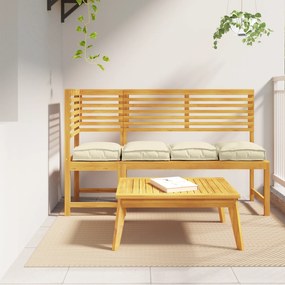 vidaXL Μαξιλάρια Παλέτας για Καθίσμα 4 τεμ. Κρεμ 40x40x8 εκ. Υφάσμα Οξφόρδης