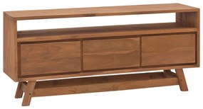 vidaXL Έπιπλο Τηλεόρασης 110 x 30 x 50 εκ. από Μασίφ Ξύλο Teak