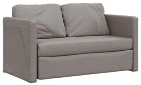 vidaXL Καναπές-Κρεβάτι Δαπέδου 2 σε 1 Taupe 112x174x55 εκ. Ύφασμα