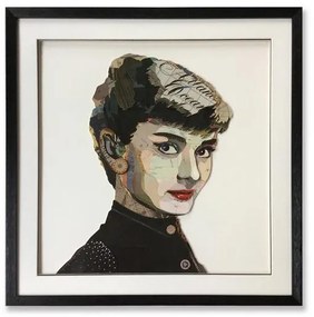 Supergreens Πίνακας Κολάζ Audrey Hepburn 75x75 εκ.