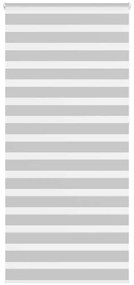 vidaXL Ζέβρα τυφλή Ανοιχτό Γκρι Πλάτος υφάσματος 105,9 εκ. Πολυεστέρας