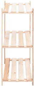 vidaXL Ραφιέρες 3 Επιπέδων 10 τεμ 150 κ 80x38x90 εκ. Μασίφ Ξύλο Πεύκου