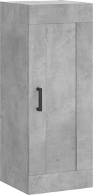vidaXL Ντουλάπι Γκρι Σκυροδέματος 34,5x34x180 εκ. Επεξεργασμένο Ξύλο