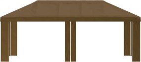 vidaXL Κάλυμμα Γκαζebo 6 x 3 m Taupe Πολυεστέρας 190 gsm