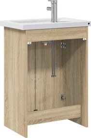 vidaXL Σετ Επίπλων Μπάνιου Sonoma Δρυς 61 x 40 x 84,5 εκ