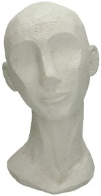 Διακοσμητικό ArteLibre Κεφάλι Λευκό Polyresin 17.5x15.5x28.4cm-05152490