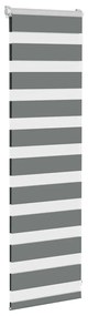 vidaXL Zebra Blind Σκούρο γκρι 40x100 cm Πλάτος υφάσματος 35,9 cm