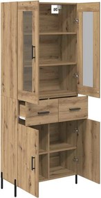 vidaXL Highboard Artisan Oak 69,5 x 34 x 180 εκ. Επεξεργασμένο ξύλο