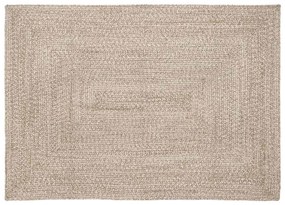 vidaXL Χαλί Φυσικό και λευκό 120 x 170 cm Γιούτα