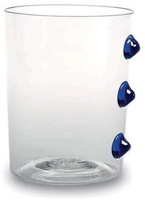 Ποτήρι Νερού Petoni PT00107 370ml Blue-Clear Zafferano Γυαλί