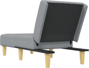 vidaXL Ανάκλιντρο Ανοιχτό Γκρι Υφασμάτινο