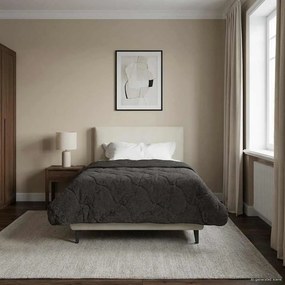 vidaXL Χειμερινό Παπλωματοθήκη 140 x 220 cm Χειμώνας Ανθρακί