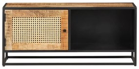vidaXL Έπιπλο Τηλεόρασης 90x30x40εκ Ακατ. Μάνγκο/Φυσικό Ζαχαροκάλαμο