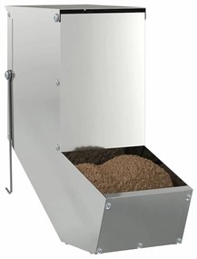 vidaXL Ταΐστρα Χαμστεριών Ασημί 12,5 x 26 x 28,5 εκ