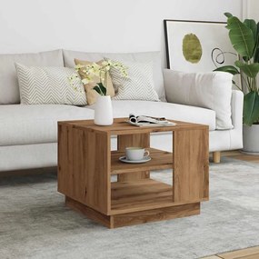 Τραπεζάκι σαλονιού Artisan Oak 55x55x42 cm Κατασκευασμένο ξύλο - Καφέ