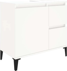 vidaXL Ντουλάπι Μπάνιου Λευκό 65 x 33 x 60 εκ. από Επεξεργασμένο Ξύλο