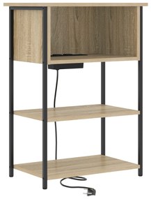vidaXL Κομοδίνο Sonoma Δρυς 55 x 31 x 76 εκ Επεξεργασμένο ξύλο