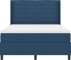 vidaXL Κρεβάτι με ελατήρια με στρώμα Μπλε 200 x 140 cm ύφασμα