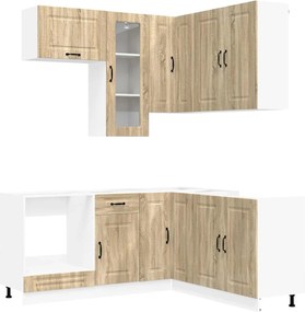 vidaXL Μονάδα κουζίνας KALMAR 8 pcs Sonoma Δρυς Επεξεργασμένο Ξύλο