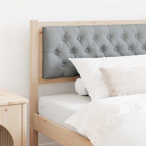 vidaXL Κεφαλάρι Άλλο Καφέ και ανοιχτό γκρι 100 cm Μασίφ ξύλο πεύκου