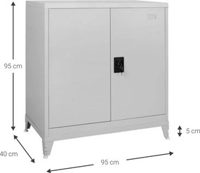 Μεταλλική ντουλάπα Damian 2D Low