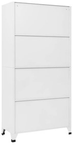 VidaXL Φοριαμός Λευκός 90 x 45 x 180 εκ. Ατσάλινος